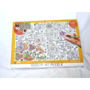 Color Me Puzzle Hidden Butterflies 300 Pc Eurographics Anti Stress Activity NEW